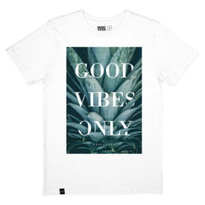 T-shirt för kille, vit – Stockholm GVO Pineapple – Dedicated - Ekobay store