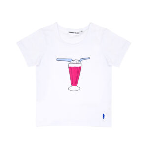 T-shirt vit The cool tee milkshake - Gardner and the gang - Ekobay store för en hållbar livsstil