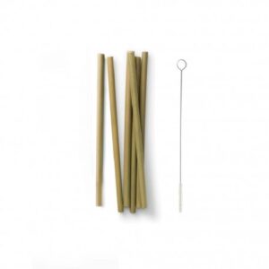 Miljövänliga Sugrör i bambu 6 pack - Bambu - Ekobay Store för en hållbar livsstil