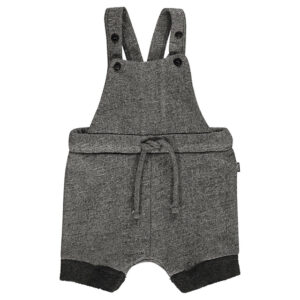 Shortsdress med hängslen - Mörgrå/melerad från Imps & Elfs