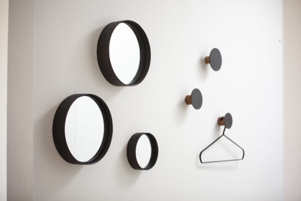 Miljövänliga Speglar svart - 2 set - OOhh collection