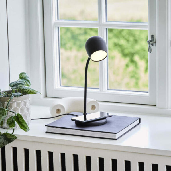 LED-lampa/Högtalare/Qi Ellie svart - Bild 3