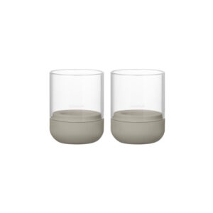 Ljuslykta Calma 9,5 cm Fungi/beige, 2-pack