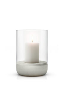 65444 Calma Ljuslykta Medium 20 cm Light Gray