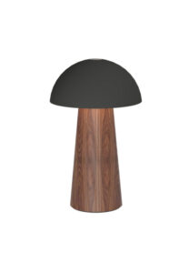 Portabel Lampa LED, BELLO Kreafunk, Svart/mörkt trä