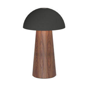 Portabel Lampa LED, BELLO Kreafunk, Svart/mörkt trä